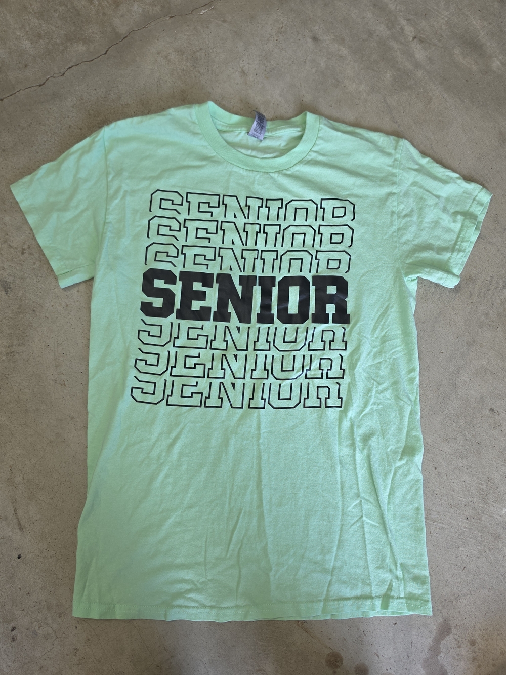 Gildan Heavy Cotton Senior Graphic T-Shirt | Neon Green | Adult Small